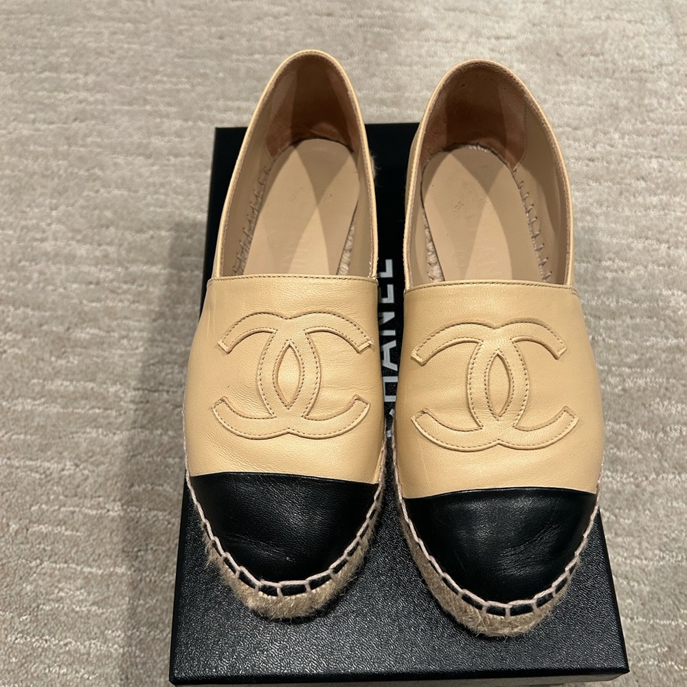 Chanel Leather Espadrilles
